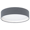 EGLO LED Grey-Matt Fabric Ceiling Light Warm White - 31592