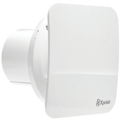 Xpelair C4HTSR Two speed 100mm axial  fan with humidistat / timer with combined square / round  baffle-front - 078360