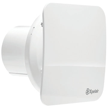 Xpelair C4HTSR Two speed 100mm axial  fan with humidistat / timer with combined square / round  baffle-front - 078360