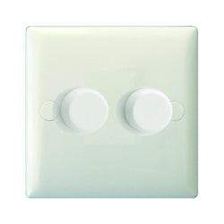 Varilight 2 x 250W 2-Way Push-on Push-off Professional Dimmer - Polar White - JOP252WP