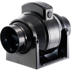 Manrose MF100T 4"/100mm In-Line Mixed Flow Extractor Fan with Timer - Return Unit