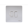 Schneider USFP 13A Switched Fused Spur White Insert Polished Chrome - GU5410WPC