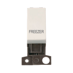 Click Scolmore MiniGrid 13A Double-Pole Ingot Freezer Switch Polar White - MD018PW-FZ