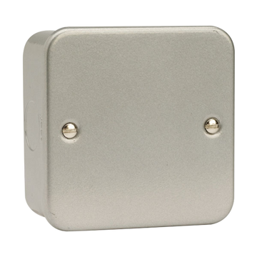 Click Scolmore Essentials Metal Clad 1 Gang Blank Plate - CL060