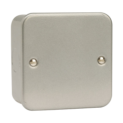 Click Scolmore Essentials Metal Clad 1 Gang Blank Plate - CL060