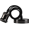 Kosnic 60w Black/Chrome Calla Cable Set E27 - KPDTCS1E27-BCH