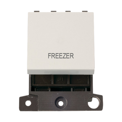Click Scolmore MiniGrid 20A Double-Pole Ingot Freezer Switch White - MD022PW-FZ