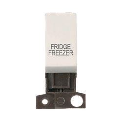 Click Scolmore MiniGrid 13A Double-Pole Ingot Fridge Freezer Switch Polar White - MD018PW-FF