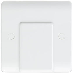 Knightsbridge Curved Edge 20A Flex Outlet Plate - White - CU8342
