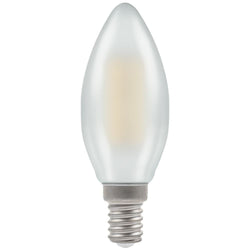 Crompton LED Candle Filament Dimmable Pearl 5W 2700K SES-E14 - CROM7208