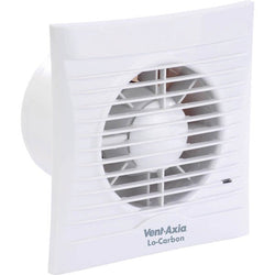 Vent-Axia Silhouette 100B 4"/100mm Axial Bathroom, Kitchen and Toilet Fan - 454055