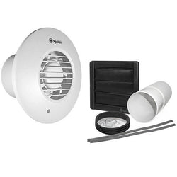 Xpelair DX100PR Pullcord Round Extractor Fan with Wall Kit - 93007AW - Return Unit