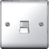 BG Nexus Metal Polished Chrome 1 Gang Telephone Socket - NPCBTM1