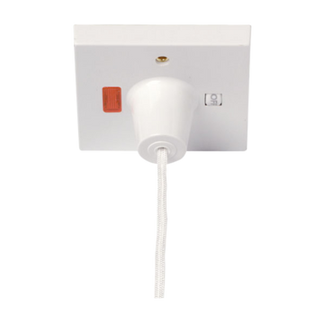 Click Scolmore Essentials 50A Double Pole Pull Switch With On/Off & Neon - PRW211