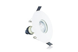 Integral Evofire IP65 Round white 70-100mm cutout Downlight with GU10 Holder - ILDLFR70D015