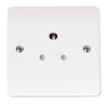 Click Scolmore Mode 5A 1 Gang Round Pin Plug Socket Polar White - CMA038