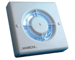 Manrose 120mm (5) Axial Extractor Fan with Humidity Control & Pullcord - XF120HP