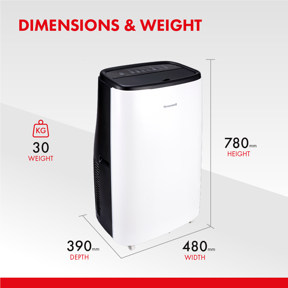 Honeywell 12000 BTU WiFi Compatible Portable Air Conditioner With Voic –  BigOnElectricals.co.uk