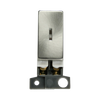 Click Scolmore MiniGrid 13A Double-Pole Key Switch Ingot Module Satin Chrome - MD046SC