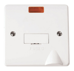 Click Scolmore Mode 13A 1 Gang Fused Spur With Neon Polar White - CMA053