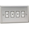 Varilight 4-Gang V-Pro Eclique2 Touch Control Slave Dimmer Polished Chrome - JCES004