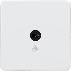 Knightsbridge 230V 1G 1-way Touchless Switch - Matt White - SFTS1MW