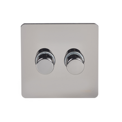 Schneider USFP 2G 2W 250W/VA Dimmer - Black Nickel - GU6422CBN