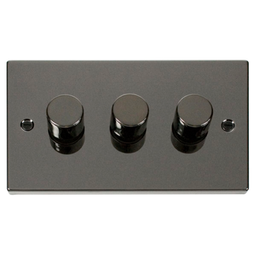 Click Scolmore Deco 3 Gang 2 Way Dimmer Swtiches - VPBN153