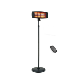 Devola Core 2kW Stand Mounted Patio Heater Square with Remote - DVSPH20SMB