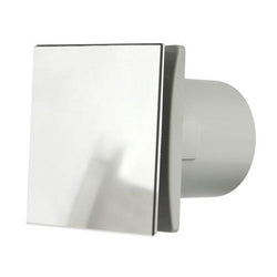 Manrose DECO100HC 100mm (4inch.) Bathroom Extractror Fan with Humidity Fan & Aluminium Front Cover - Return Unit