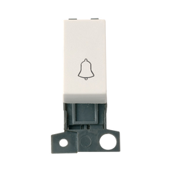 Click Scolmore MiniGrid 10A 1 Way Bell Switch Module White - MD005PW