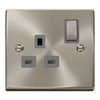 Click Scolmore Deco Ingot 1 Gang 13A 2 Pole Switched Socket  - VPSC535GY