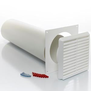 Nuaire 6" Wall Kit For CYFAN White - CYFAN-WALLKIT4-WH