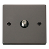 Click Scolmore Deco 1 Gang Non-Isolated Satellite Socket - VPBN156BK
