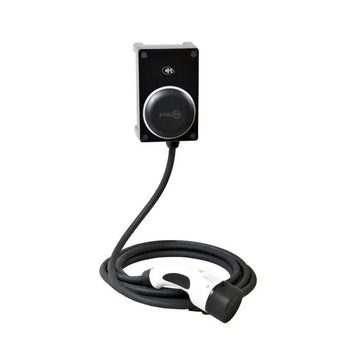 SyncEV Domestic EV Tethered Compact Car Charger 7.4kw - WiFi - Black - EVCP-7KW-T2-1PH32A-BLACK