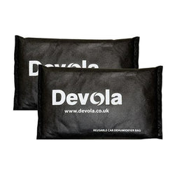 Devola Reusable 500g Silica Gel Car Wardrobe Cupboard Dehumidifier Bag - 2 pack - DVC500G