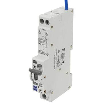 Lewden 40A Double Pole 1 Module B Curve 6kA 30mA AFDD Combined RCBO - P04-B40-30-1PNA