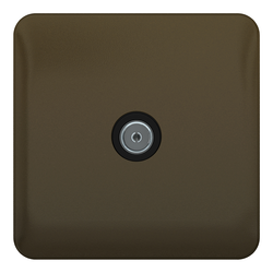 Schneider LSD DataTV/FMSingle Direct Con Black Insert - Mocha Bronze - GGBL7010BMB