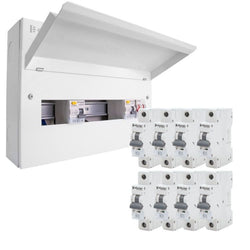 Click Elucian 10 Way Dual RCD Split Load 16-Module Consumer Unit  - CUEB16MSRCD10B