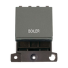 Click Scolmore MiniGrid 20A Double-Pole Ingot Boiler Switch Black Nickel - MD022BN-BL