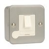 Click Scolmore Essentials Metal Clad 13A Fused Spur Switched Connection Unit (No K/O) - CL051B