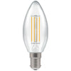 Crompton LED Candle Filament Dimmable Clear 5W 2700K SBC-B15d - CROM7147