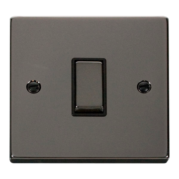 Click Scolmore Deco 10A 1 Gang Intermediate Rocker Switch - VPBN425BK