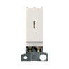 Click Scolmore MiniGrid 13A Resistive Key Switch Module Double-Pole White - MD046PW