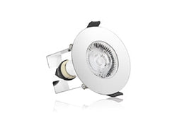 Integral Evofire IP65 Round Chrome 70mm Cutout Downlight with GU10 Holder & Insulation Guard - ILDLFR70D018