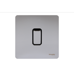Schneider USFP 16AX 1G Intermediate Switched Black Insert Polished Chrome - GU1414BPC