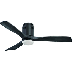 Fantasia Elite Zeta 52inch. Ceiling Fan with Black Blade & Light - Matt BlackQ - 115083