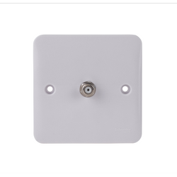 Schneider LWM Single Satellite Outlet White - GGBL7030
