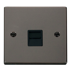 Click Scolmore Deco 1 Gang Master Telephone Socket - VPBN120BK