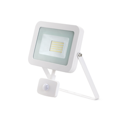 JCC 30W LED Floodlight +PIR IP65 Alu 4000K White - JC090006